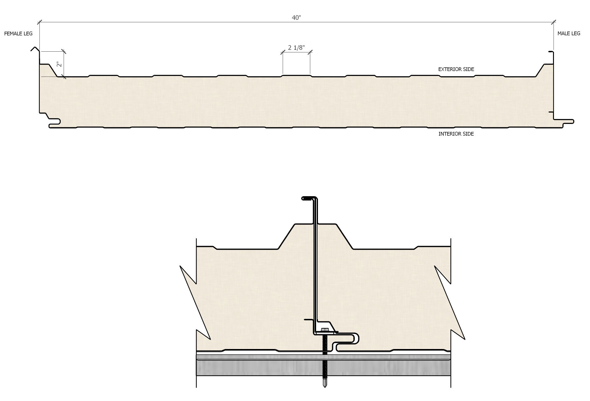 Standing Seam Roof Panel - All Weather Insulated Panels.